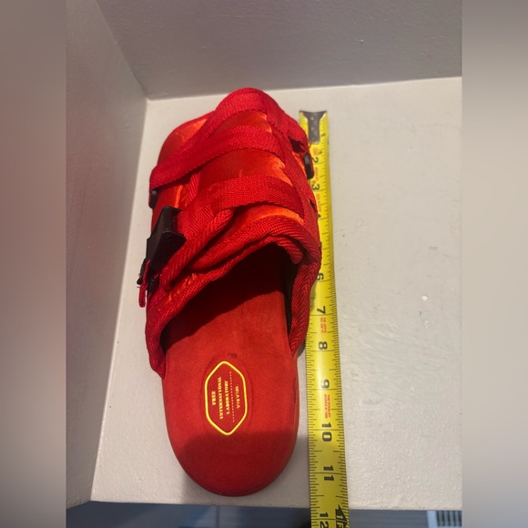 Visvim by Christo Red adjustable slides/sandal- Men’s - Picture 16 of 16